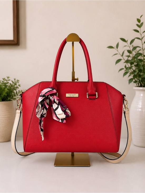 kate spade Handbags - Kate Spade Tilden Place Pippa Satchel Hot Chili Red Saffiano Leather